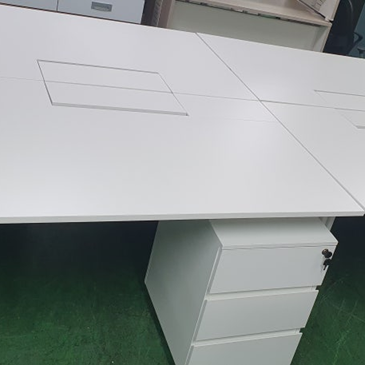 [리바트] 사무용책상+이동서랍 세트